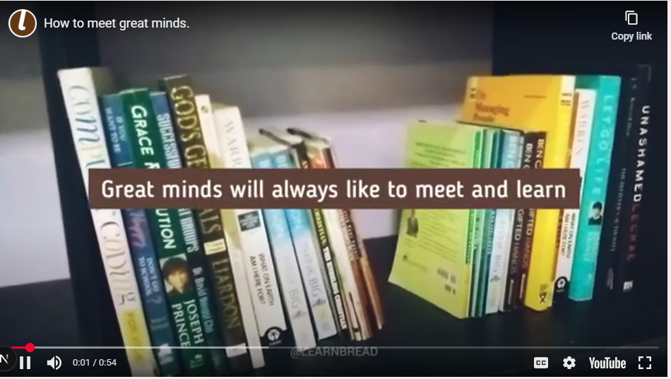 Great minds learn from books